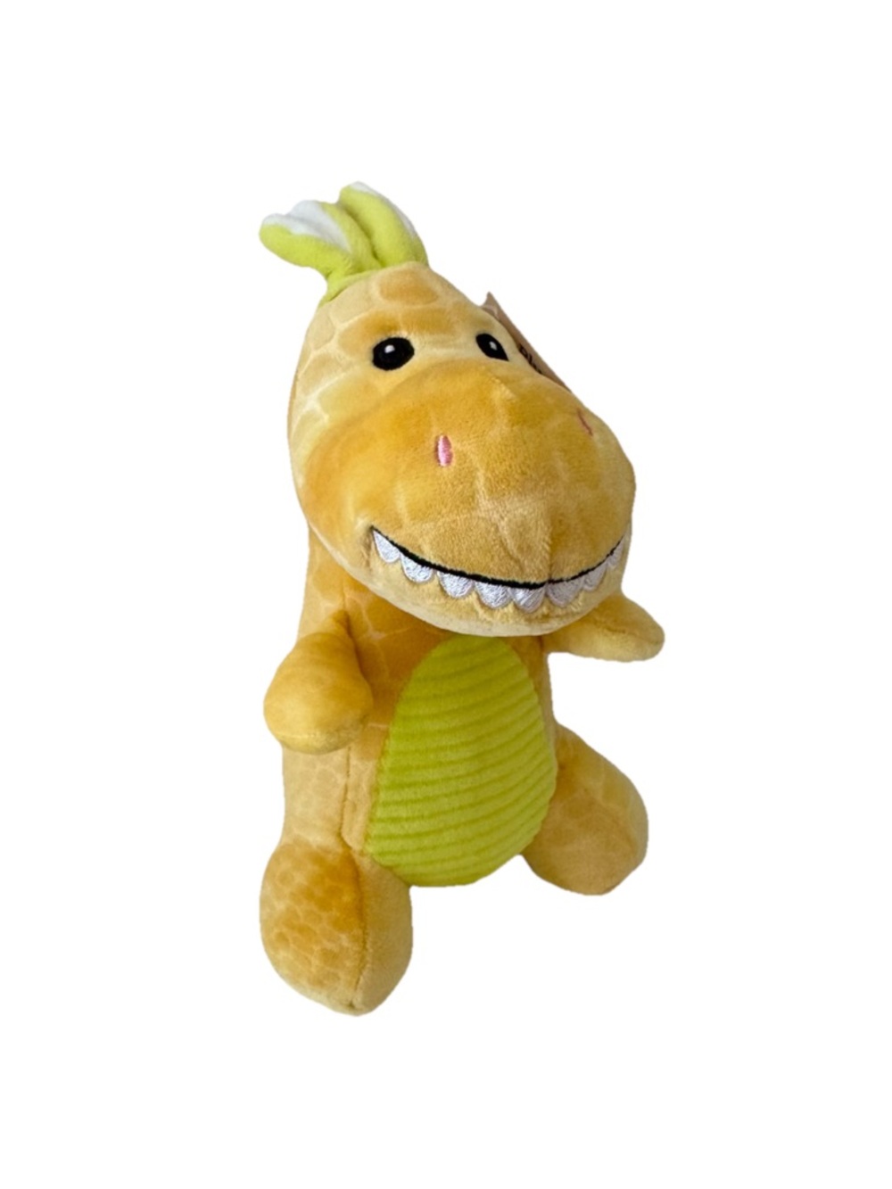 Dinosaur with Bunny Ears Plush, Green and Yellow, Easter by Way To Celebrate 9”